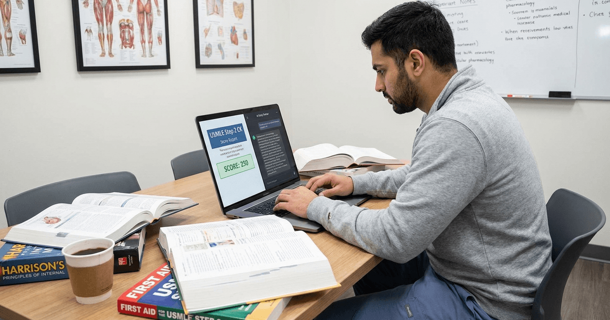 Cover: Average Step 2 Score: How Rezzy Tutor + Explanation Chat Changes USMLE Prep in 2026