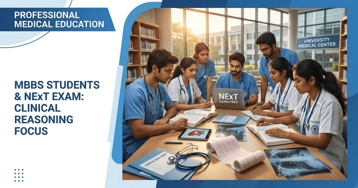 Cover: NExT Exam Study Plan: How MBBS Students Should Prepare for Clinical Reasoning and Final-Year Revision