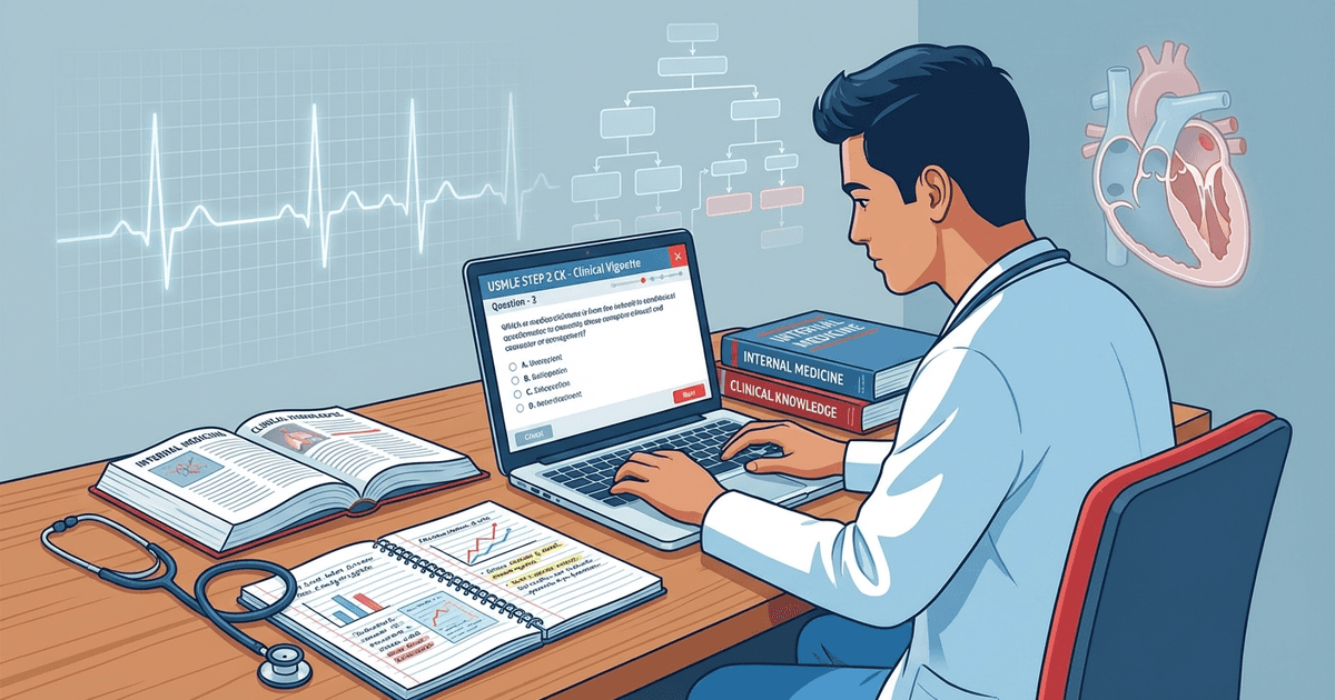 Cover: USMLE Step 2 CK Preparation: Complete Strategy, Study Timeline, and High-Yield Topics for US Medical Students (2026)