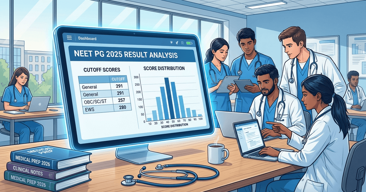 Cover: NEET PG Result 2025: What the Cutoffs Mean and What to Do Next for NEET PG 2026