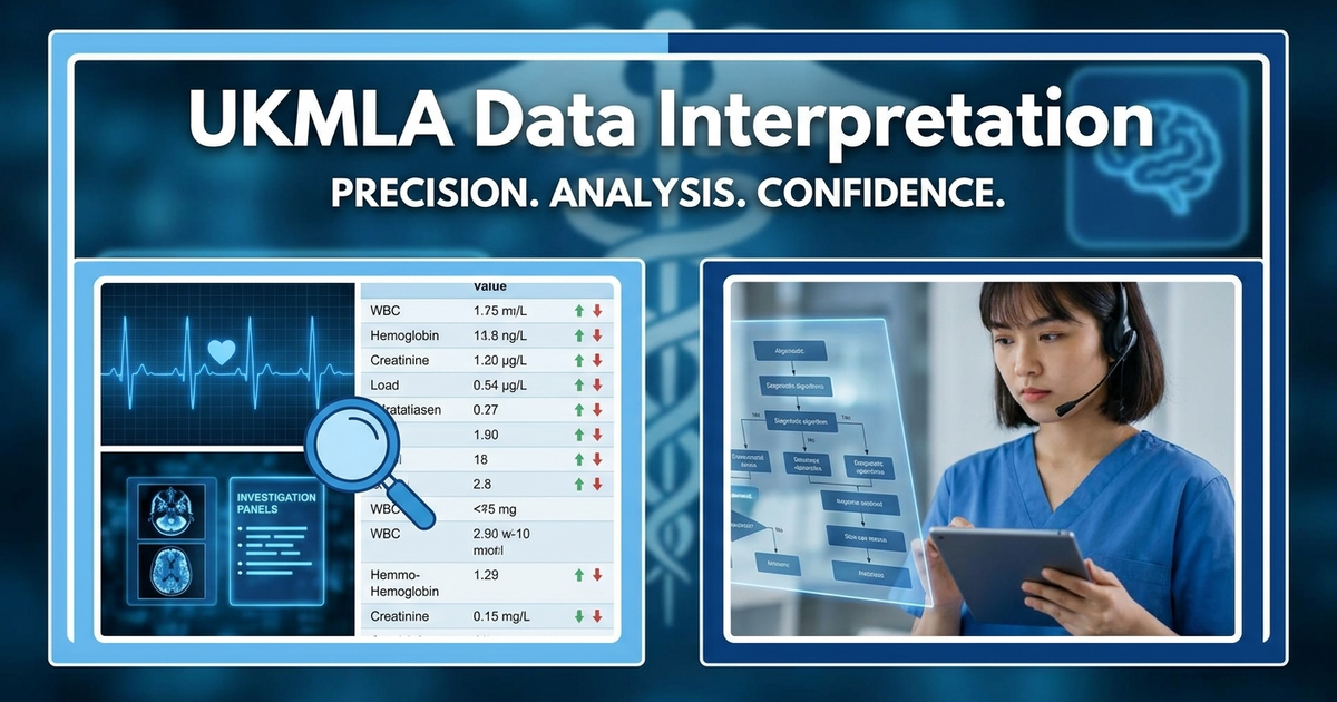 Cover: UKMLA Data Interpretation: AKT Question Strategy and Weak-Area Review