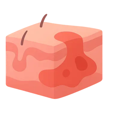 Spread of infection through fascial planes