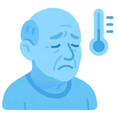 Age-related changes in thermoregulation