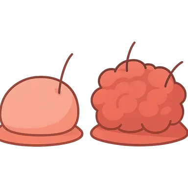 Characteristics of benign vs malignant tumors