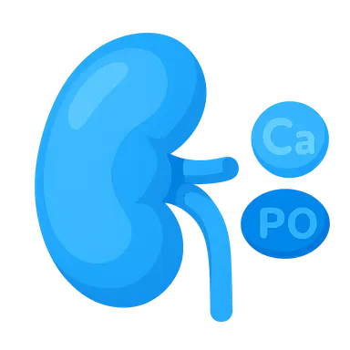 Calcium and phosphate handling