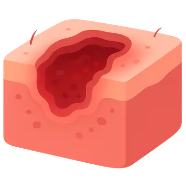 Chronic wounds pathophysiology