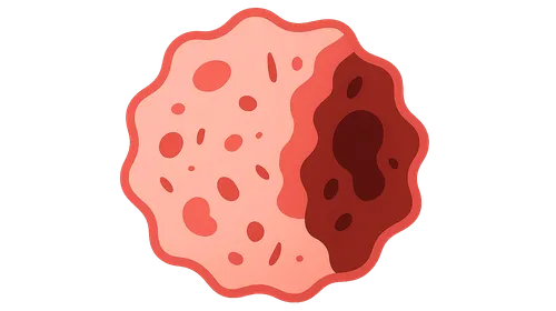 Irreversible cell injury (necrosis)
