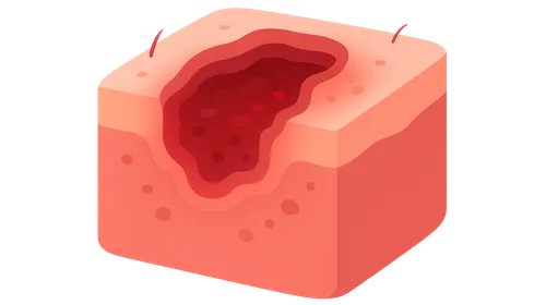 Chronic wounds pathophysiology
