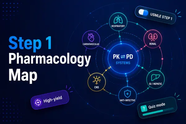Preview of Step 1 Pharmacology Map