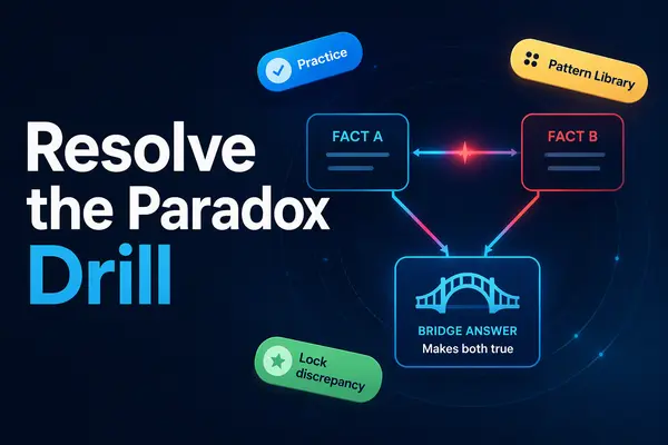 Preview of Resolve the Paradox Drill