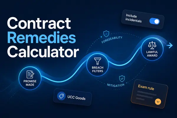 Preview of Contract Remedies Calculator