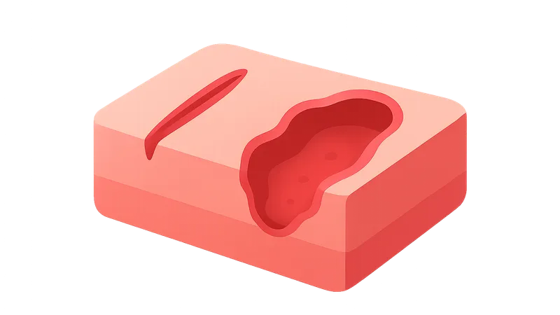 Primary vs. secondary intention