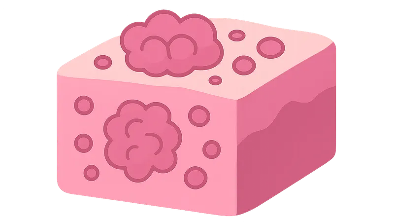 Histopathological changes in common diseases