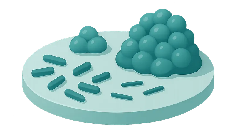 Biofilm formation stages