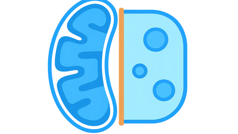 Compartmentalization between mitochondria and cytosol