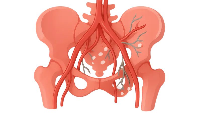 Pelvic vasculature and lymphatics