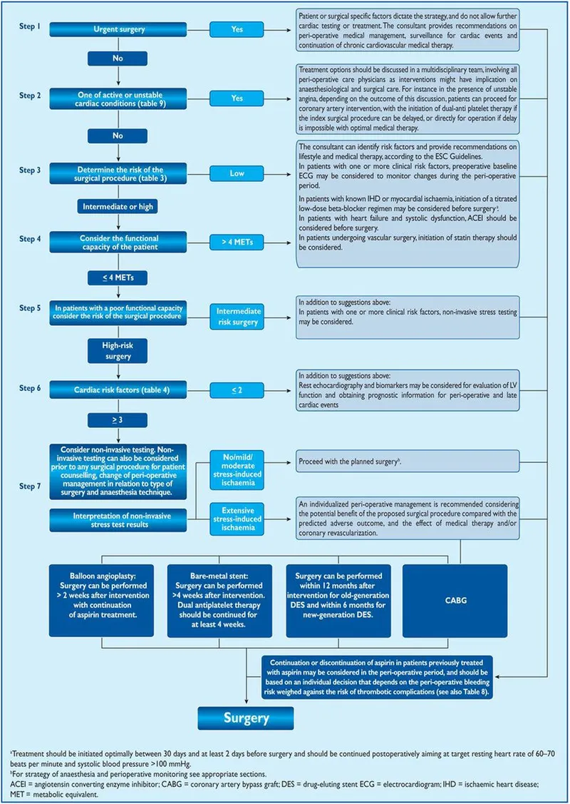 Preoperative Cardiac Risk Management Algorithm