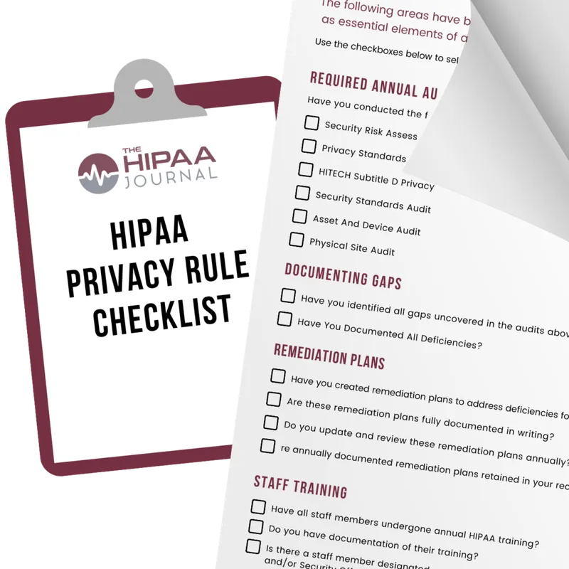 HIPAA Privacy Rule Checklist