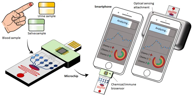 Smartphone-based point-of-care diagnostic device