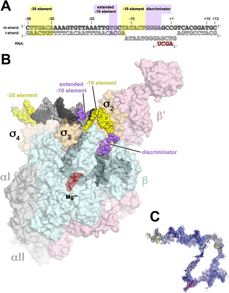 Bacterial RNA polymerase holoenzyme recognizing promoter