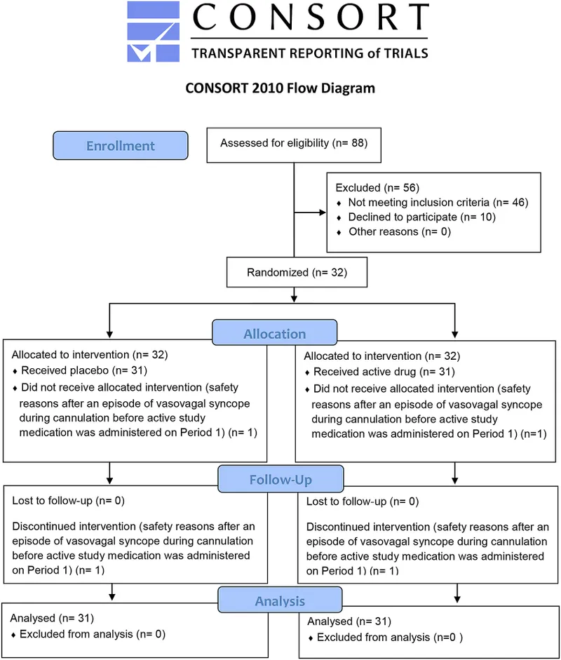 CONSORT 2010 Flow Diagram for Clinical Trial Reporting
