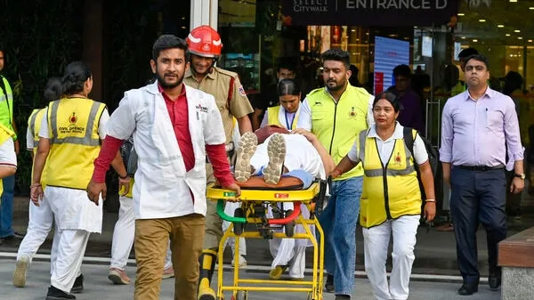 Mock disaster drill patient transport