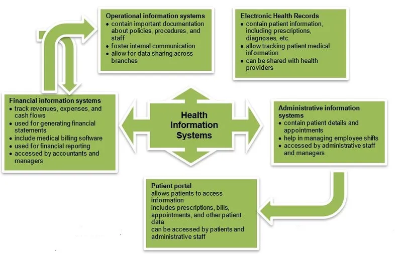 Health Information Systems Components Diagram