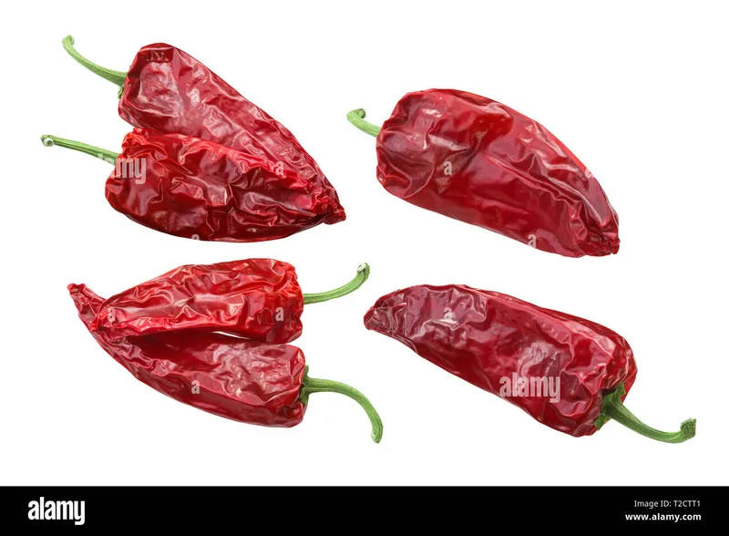 Dried red chili peppers