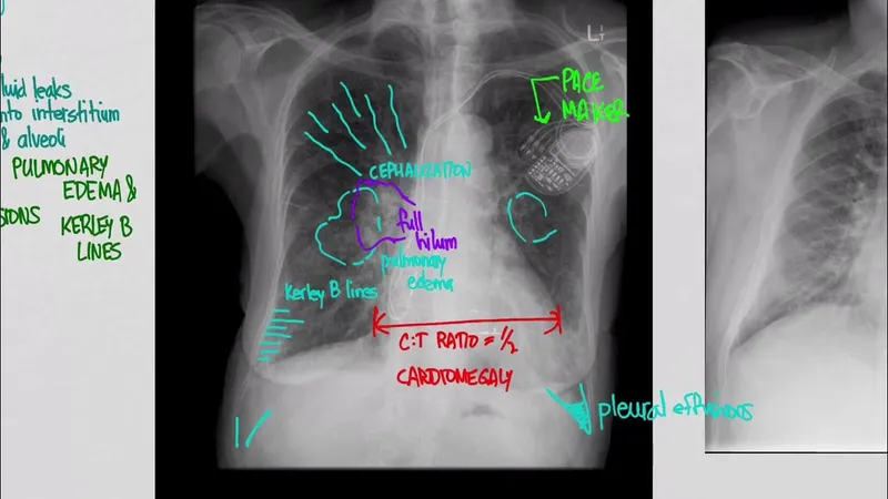 Chest X-ray: Acute Pulmonary Edema in Heart Failure
