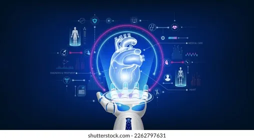 Futuristic medical tech: AI, robotics, telemedicine