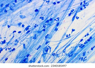 Acid-fast bacilli (Mycobacterium tuberculosis)
