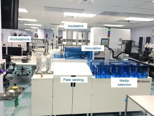 Automated microbiology pre-analytical workstation