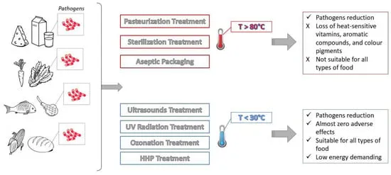 Food preservation methods: heat vs non-thermal