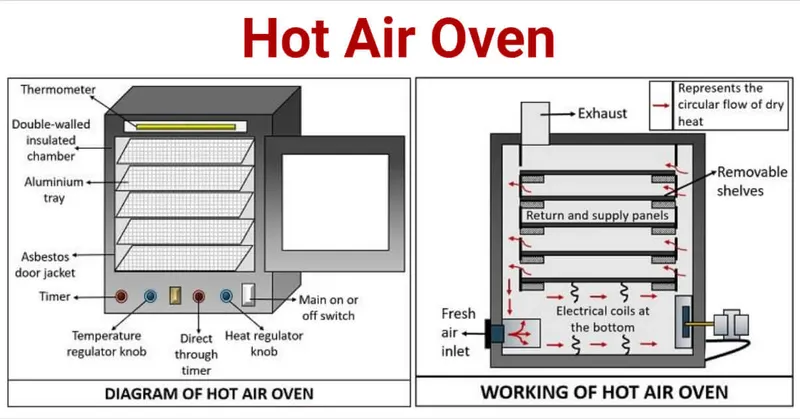 Hot Air Oven Diagram and Working Principle