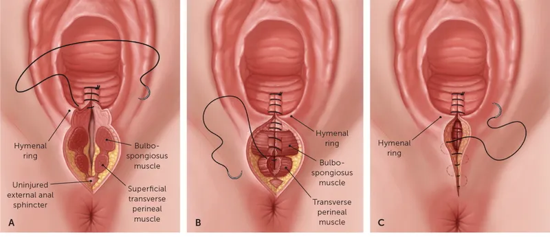 Perineal laceration repair: Suturing techniques