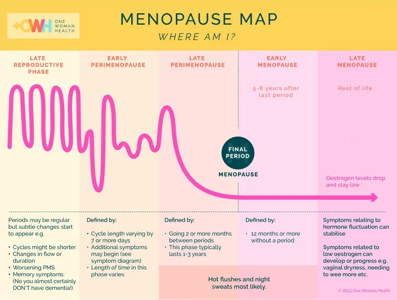 Menopause Map: Hormonal Changes and Symptoms
