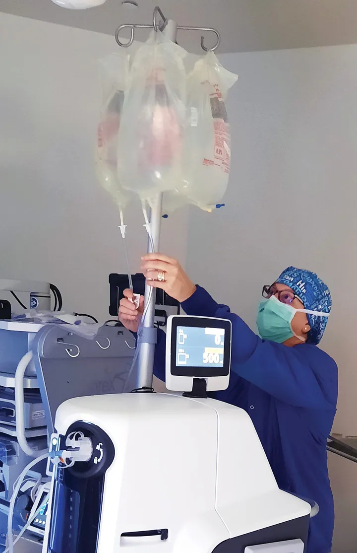 Arthroscopic Fluid Management System Setup