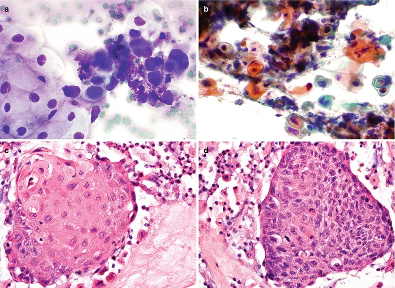 Esophageal adenocarcinoma cytology and histology