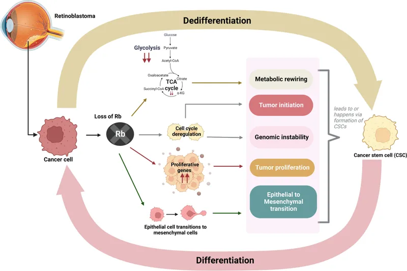 Rb loss in retinoblastoma and cancer progression