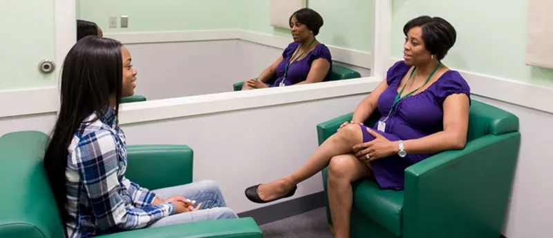 Child interview room setup