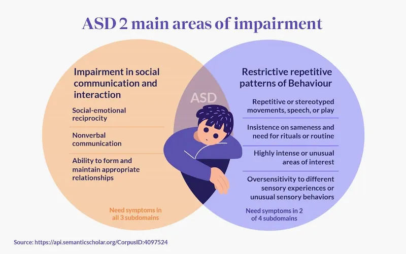 ASD 2 main areas of impairment