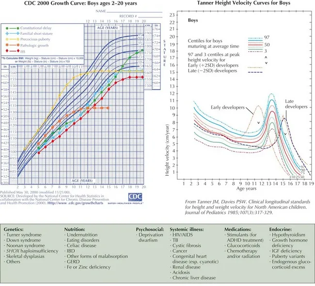Growth Charts: Patterns of Growth & Causes of Short Stature
