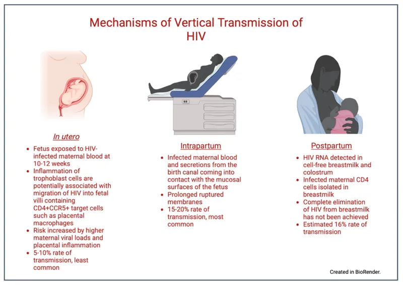 Mechanisms of Vertical Transmission of HIV