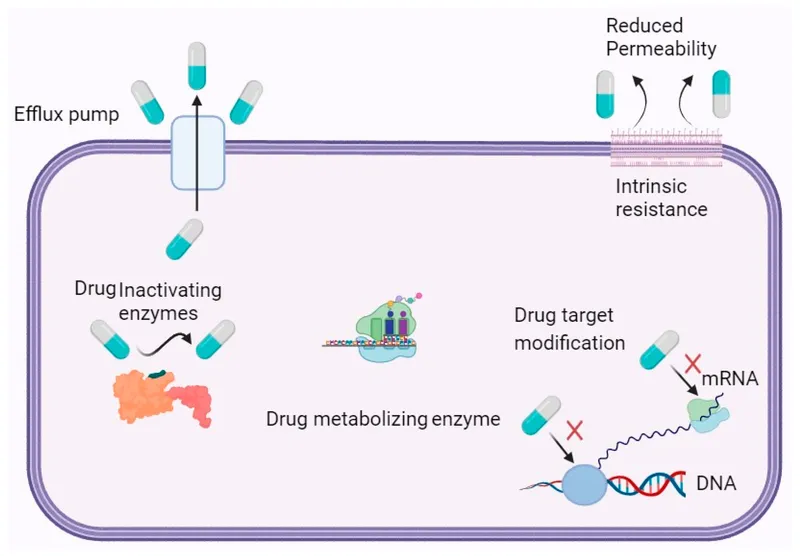 Antifungal resistance mechanisms in fungal cells