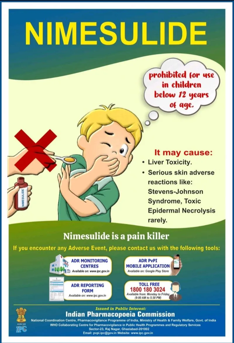 Nimesulide adverse effects and reporting