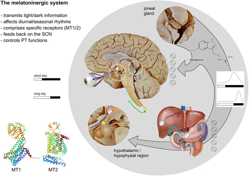 Melatoninergic system and sleep regulation