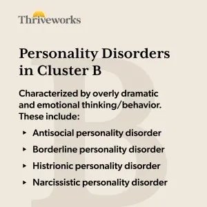Cluster B Personality Disorders List