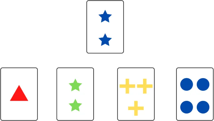 Wisconsin Card Sorting Test Sample Cards