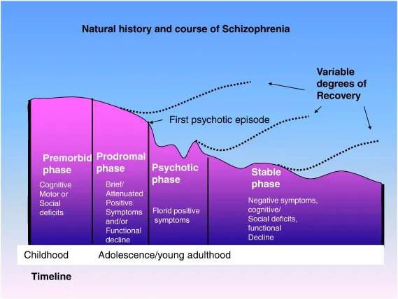 Natural History and Course of Schizophrenia Timeline