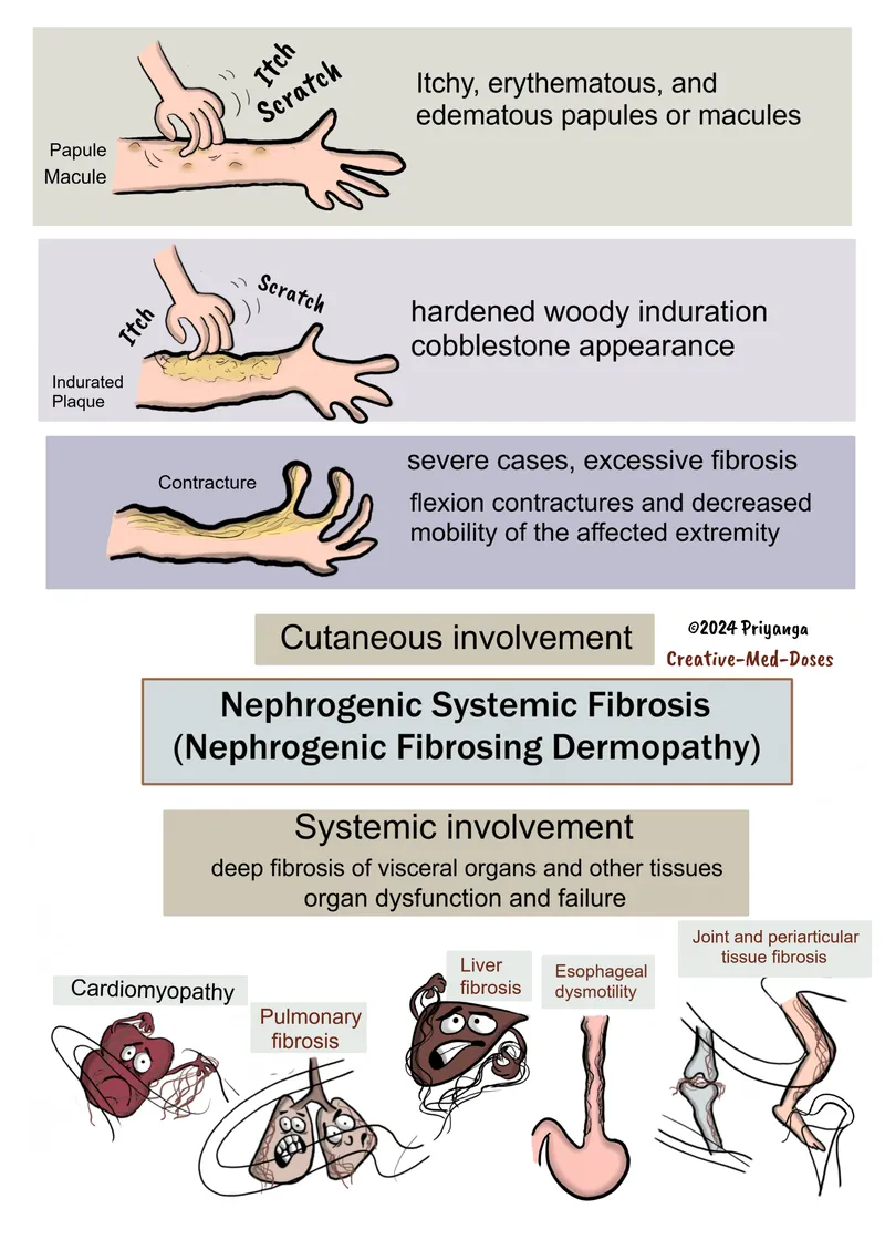 Nephrogenic Systemic Fibrosis: Cutaneous & Systemic